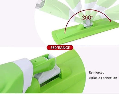 Healthy Spray Mop - Floor Mop with Removable Washable Cleaning Pad and Integrated Water Spray Mechanism