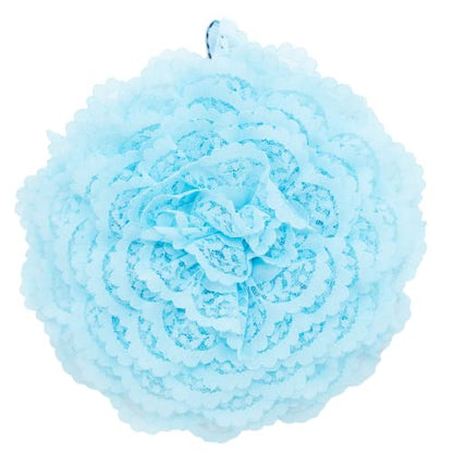 Reusable sponge, washable scrubber, non-scratching, odorless dish scrubbie - Peony collection 1ct (Light blue) - color: Light Blue