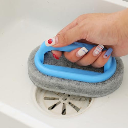 1 Piece Ergonomic Handle Cleaning Brush Reusable Kitchen Pan Pot Dishwashing Scouring Pad Brush Household Tableware Clean Tools 14 * 8.5cm