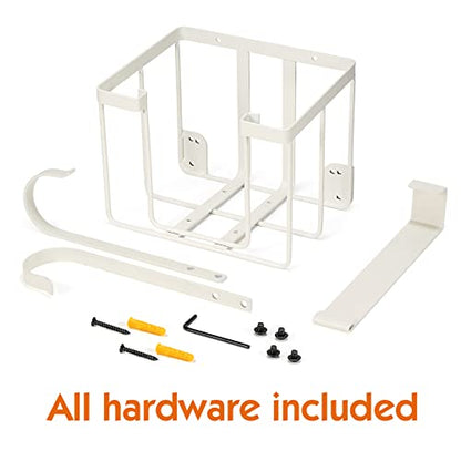 ORLESS Over The Door/Wall Mount Ironing Board Hanger, Laundry Room Iron and Ironing Caddy Board Storage Holder White - color: Regular White