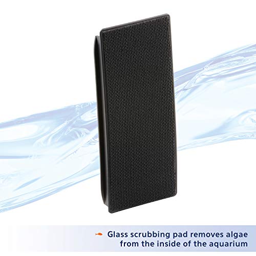 Aqueon Aquarium Algae Scraper, Fish Tank Cleaning Magnets for Glass/Acrylic, Small, Black (Pack of 3) - size: Small (Pack of 3)