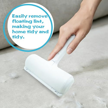 Roller Pet Hair Removal Tool, Portable Detachable Handle Reusable Lint Roller, Cat and Dog Hair Remover for Car, Furniture, Carpet