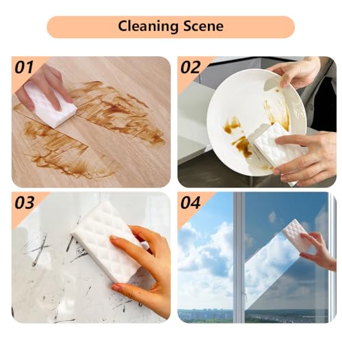 Magic Sponges Eraser,20 Pack Melamine Sponge in Bulk,2X Density,Long Lasting,Cleaning Sponge for Kitchen, Bathroom,Bathtub, Sink,Furniture, Wall Cleaner (White（20PCS）, 3.93x2.36x0.79in) - color: White（20pcs）, size: 3.93x2.36x0.79in
