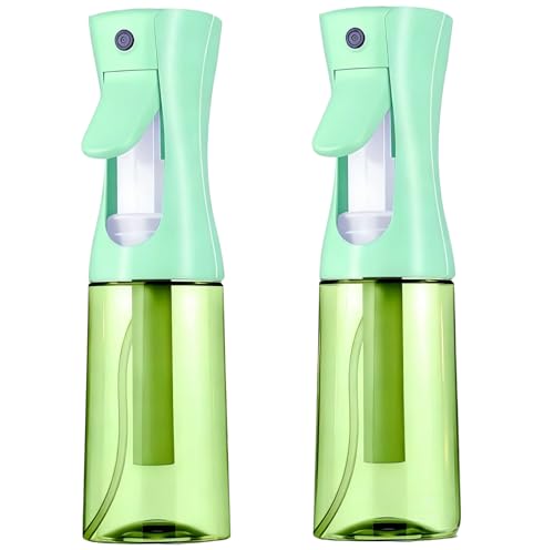 Spray Bottle For Hair,Continuous Spray Bottle, Empty Spray Bottles – Recycled Hair Misting Sprayer for Styling, Cleaning, Plants, Barbers (Green) - color: Green