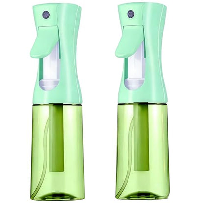 Spray Bottle For Hair,Continuous Spray Bottle, Empty Spray Bottles – Recycled Hair Misting Sprayer for Styling, Cleaning, Plants, Barbers (Green) - color: Green
