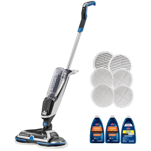 Bissell Spinwave Cordless Hard Floor Expert Spin Mop Cleaner, Multi-Surface Floor Cleaner with Washable Pads & Included Cleaning Formulas for Sealed Floors, 23159 - style: SpinWave Cordless