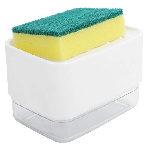 Automatic Dish Durable Press Liquid for Kitchen Countertop, ABSPS, 5.5x3.5x3.9in (White) - color: White