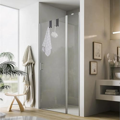Shower Door Hooks - Towel Hooks for Bathroom Frameless Glass, Squeegee Hook, Over Glass Hook - Black Stainless Steel 2 Pack