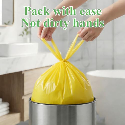 3 Gallon Small Trash Bags - Colorful With Handles Bathroom Mini Garbage Bags 200 Count 12 Liter Unscented Biodegradable Little Wastebasket Liners Kitchen Car Office Strong Thick Bulk - color: 3 gal Colorful 200