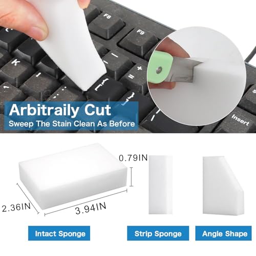 50 Pack Melamine Sponges Multi-Functional Cleaning Sponge Eraser for Household Kitchen Bathroom Bathtub Sink Melamine Sponge Foam Pads in Bulk - size: 50