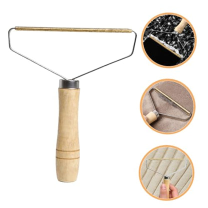 BESPORTBLE Portable Pilling Remover Handle Reusable Lint Shaver for Clothes Sweaters Carpets and Furniture Efficient Pet Hair Scraper for Tidy Home