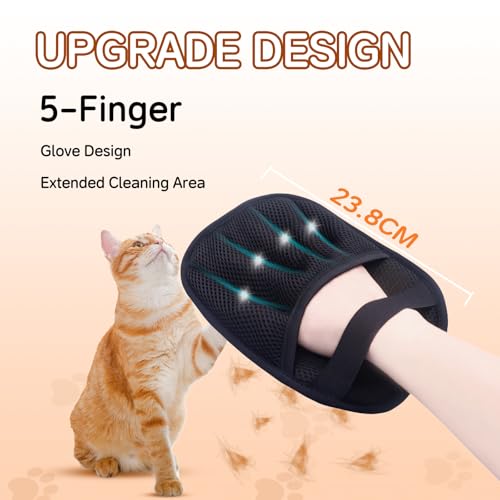 Pet Hair Remover Electrostatic Gloves,Pet Hair Removal for Cats & Dogs, Cat Grooming Gloves，Pet Hair Fur Removal Mitt, Cleanup for Furniture, Clothing, and Upholstery,Reusable, Quick & Easy Cleaning - color: 1pcs