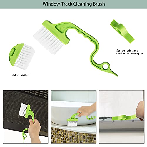 Openfly Venetian Blind Cleaner Duster Tool, Hand-held Window Shutters Duster, Window Blind Cleaning Tool, Groove Gap Cleaning Brush for Blind, Air Conditioner, Car Vents, Fan, Door Window Track- 8Pack
