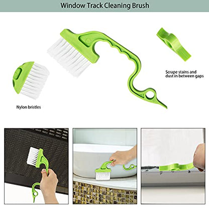 Openfly Venetian Blind Cleaner Duster Tool, Hand-held Window Shutters Duster, Window Blind Cleaning Tool, Groove Gap Cleaning Brush for Blind, Air Conditioner, Car Vents, Fan, Door Window Track- 8Pack
