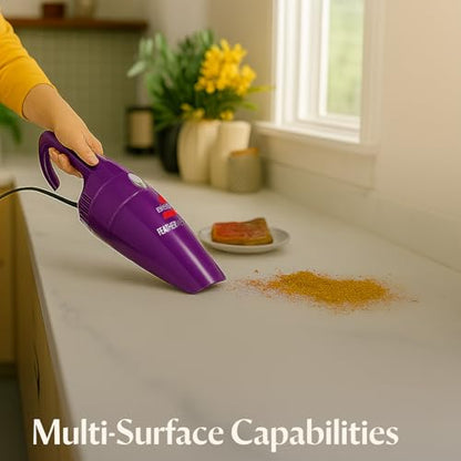 BISSELL Featherweight Stick Lightweight Bagless Vacuum with Crevice Tool, 20334, 4 Pack Bundle for Dorms and Small Spaces - style: Purple, 4 Pack