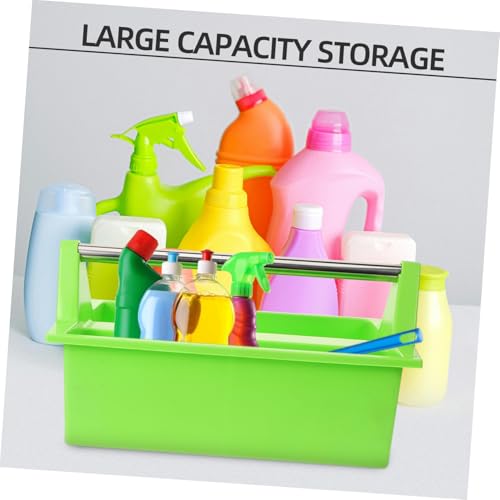 Cleaning Supplies Organizer Handle Plastic Bucket Tool Container for Home