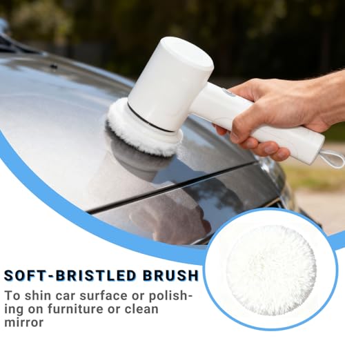 Replacement Brush Heads, 4-Pack Multi-Surface Spin Scrubber Heads for Cordless Electric Power Scrubber, Cleaning Pads for Bathroom, Kitchen, Tile, Bathtub, Car Detailing & Floor