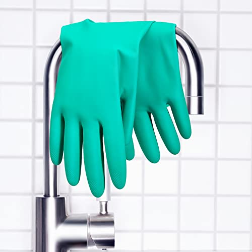 ThxToms Chemical Resistant Nitrile Gloves,Resist Household Acid, Alkali, Solvent and Oil, Latex Rubber Free, 1 Pair Extra Large - size: X-Large (Pack of 1)