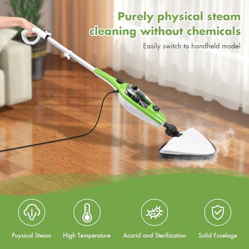 iMeshbean 10-in-1 Steam Mop, Floor Steamer, Carpet Steam Cleaner, Handheld Steam Cleaner for Laminate, Hardwood, Tile, Floor, Carpet Cleaning