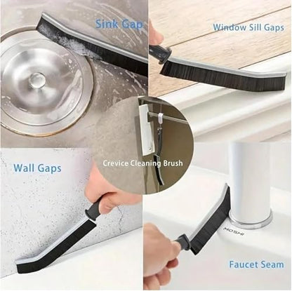 11Pcs Crevice Cleaning Brush Set, Grout Cleaner Brush for Deep Cleaning Gap, Hard Bristle Scrub Brushes Tools, Cleaning Supplies for Household Use, Bathroom, Kitchen, Toilet, Window