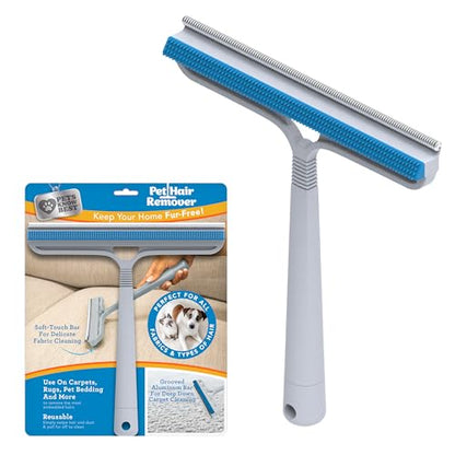 Pets Know Best Pet Hair Remover Cleaning Tool | Dual-Sided Multi-Purpose Carpet Scraper and Rug Rake for Fur Removal in Homes, Car Interiors & on Fabrics, Dogs, Cats, Pets & Animals | As Seen on TV