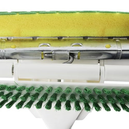 Nitty Gritty Sponge Mop with Built-in Scrub Brush Heavy Duty Floor Cleaning Mop for Hardwood Tile Laminate Vinyl Floors