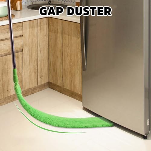 Cobweb Duster with Extension Pole, Bafezoze Ceiling Fan Duster with Long Handle, Spider Web Brush Flat Duster for Under Appliances High Ceilings Outdoor - size: Cobweb Duster 4PCs