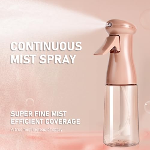 Spray Bottle For Hair, Continuous Mister Empty Spray Bottles, Ultra Fine Mist Water Sprayer for Hairstyling, Cleaning, Plants, Barbers, Salons, Essential Oil Scents - 2 Pack 6.8 OZ, White & Terracotta - color: White & Terracotta, 2 Pack