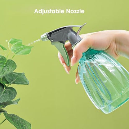 Adjustable Nozzle Plastic Watering Can – Manual Pressure Sprayer for Gardening, Disinfection, & Plant Care – Lightweight Design for Home Cleaning & Care (Red) - color: Red