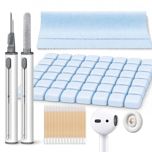 MOLOPPO Cleaning Putty, Phone Cleaning Kit with Clean Pen, Remove Ear Wax & Dirt & Gunk from Device's Small Crevices, for AirPod Cleaner Kit for Airpods Charging Case/Headphones/Electronics, Blue - color: B6-Blue