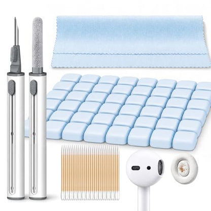 MOLOPPO Cleaning Putty, Phone Cleaning Kit with Clean Pen, Remove Ear Wax & Dirt & Gunk from Device's Small Crevices, for AirPod Cleaner Kit for Airpods Charging Case/Headphones/Electronics, Blue - color: B6-Blue
