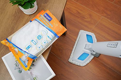 KEEPOW Steam Mop Replacement Pads 2 Pack Compatible with Bissell Powerfresh Steam Mop 1940 1806 1544 2075 2685A 2181 2814 Series 19402 19404 19408 19409 1940A 1940F 1940Q 1940T 1940W B0006 B0017 2075A - color: 1+1 Pack