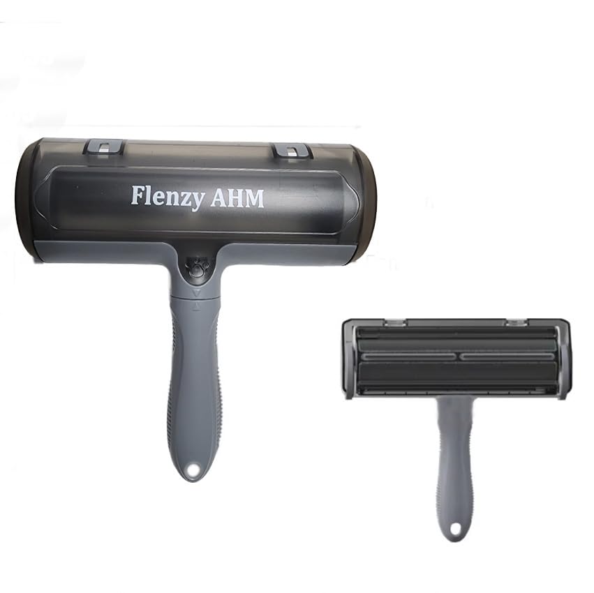 Pet Hair Remover Tool, Reusable Lint Roller Brush for Cat and Dog Hair and Fur Remover from Sofa, Couch, Furniture, Carpet, Bedding, Clothes and Car Seat. Waterproof, Portable and Easy to Clean-Grey - color: Gray