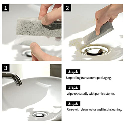 HongWay 10 Pack Pumice Stone for Cleaning, Pumice Stone for Toilet Cleaning Bowl Stick, Heavy Duty Strong Pumice Cleaning Bar for Bathtubs, Kitchen Sink, Grill, Household (5.9 x 1.4 x 0.9 Inches) - style: 10pcs