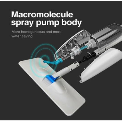Mop and Bucket Set for Floor Cleaning – Microfiber Spray Mop with Reusable Pads, Self-Wringing Spin Mop for Hardwood Floors, Tile, Laminate – Complete Home Cleaning Kit with 360° Rotation
