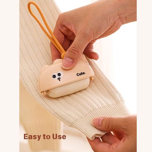 Reusable Mini Travel Lint-Roller, Extra Sticky Washable Lint Rollers for Pet Hair, Portable Lint-Remover for Clothes, Pet Hair Remover Sofa Carpet Car Purse Household (Yellow Cat) - color: Yellow Cat
