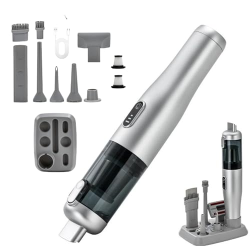 AUTOPALS Cordless Car Portable Vacuum Cleaner, 4 in 1 Suck, Blow, Inflate, Vacuum, 18000-20000Pa High Power, Type-C Charging, Battery Level Display, Multi-Nozzles for Car, Home & Pet Hair, Office - style: Straight-style Handheld