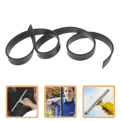 Glass Squeegee Replacement Strips 2pcs Stainless Steel Window Wiper Blade 105cm Sturdy Cleaning Squeegee for Shower Doors and Glass Surfaces