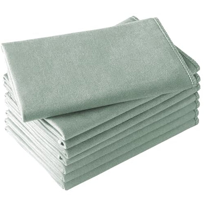 Microfiber Glass Cleaning Cloth 8 Pack, 16 Inch X 12 Inch, Lint Free Quickly Clean Window, Glasses, Windshields, Mirrors, and Stainless Steel, Green - color: Green