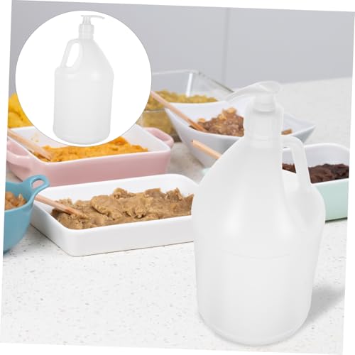 Mikinona Reusable Jug Container with Detachable Mouth for Easy Filling Handheld Liquid Dispenser for Detergent Storage Leak and Versatile for Laundry
