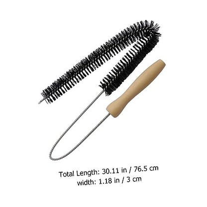 Dryer Vent Cleaning Brush 27.95 Inch Flexible Lint Remover with Bendable Wire Shaft and Non-Slip Handle for Refrigerator Coil and Appliance Dust Cleaning
