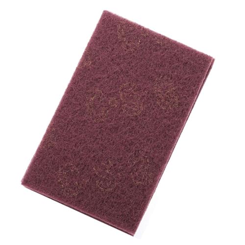 Abrasive Hand Scouring Pads, 2-Pack (Fine Red & Coarse Green) Heavy Duty Scrub Pads for Kitchen, Dish, Pots, Pans, Oven, Grill, Multi-Purpose Cleaning Sponge - color: Red