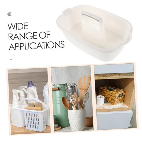 FOMIYES Cleaning Tools Organizer Basket for Dorm and Home Versatile Portable Storage with Ergonomic Handle for Bathroom Kitchen and Cleaning Supplies