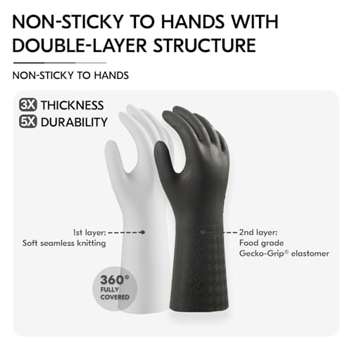 Vgo... Men's Work Gloves,Abrasion & Tear Resistant,for Construction, Cement, Sewage, Drain Cleaning & Rough Tasks(TP1117) - size: Large(Pack of 1)
