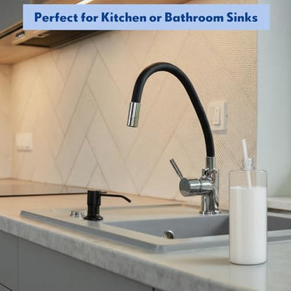 Updated Soap Dispenser Bottle for Kitchen Sink Replacement 500 ML/17 oz Under Sink Soap Dispenser Bottle with Straw Suitable for Dishwashing Liquid Hand Lotion