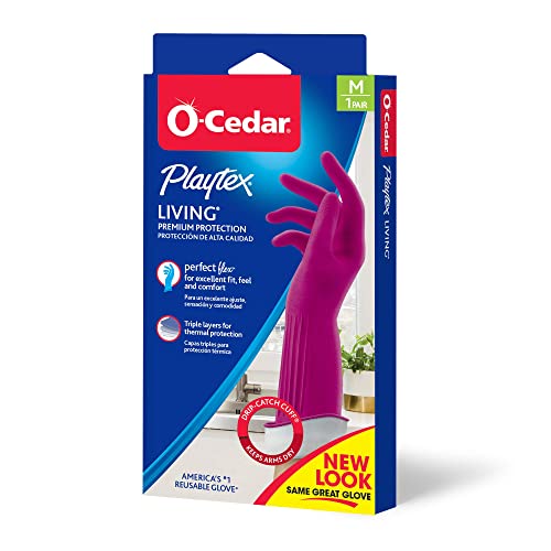 PLAYTEX Living Drip-Catch Cuff Gloves, Medium 1 Pair (Pack of 1) - size: Medium (Pack of 1)
