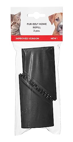 PRO 1.0 Replacement Brush Heads, 2 Rubber Refills | Pet Hair Remover Heads, Fits FUREATER & FUR-EEL Fang Handle, Washable - color: Refill x 2