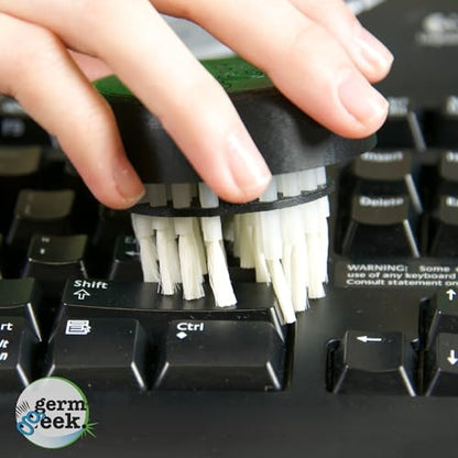 Germ Geek Keyboard Cleaning Brush Set - Multi-Purpose Electronics Cleaner for Laptop, Phone & AirPods - USA Made Premium Cleaning Kit - Universal Computer Cleaning Tool - Refill - size: Refill Pack