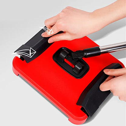 Efficient Sweeper Broom Rotatory Brush Sweeping Machine Floor Built-in Trash Can Carpet Carpet Rotatory Efficient Brush Household Sweeping Machine Manual Floor