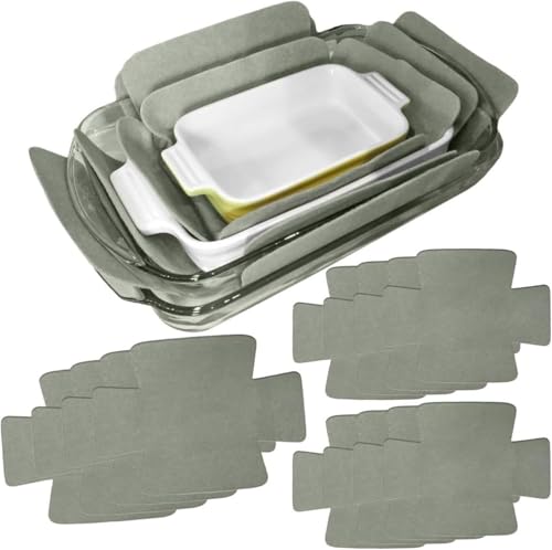 Evelots Pan & Pot Protectors – 12-Pack Extra Thick Felt Cookware Dividers for Pots, Pans & Dishes – Prevent Scratches, Chips & Cracks When Stacking – Heavy Duty Non-Slip Felt Pads - color: Gray, size: Set of 12
